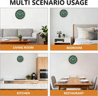 Modern Wall Clock, 10 Inch Digital Wall Clocks Battery Operated, Round Non - Image 8