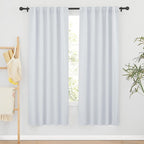 RYB HOME Living Room Window Curtains, Back Tab 2 Hanging Top, Thermal Insulated by RYBHOME