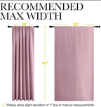 NICETOWN 2 Panels Blackout Curtains, Rod Pocket Thermal Insulated Drapes 84 - Image 6