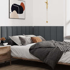 IFNOW Upholstered Wall Mounted Headboard, 3D Soundproof Wall Panels Peel and - Image 4
