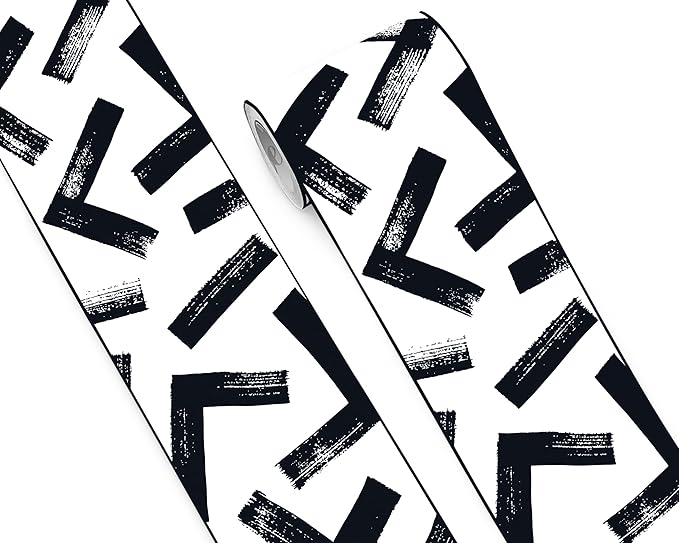 FLFK Black and White Design Wallpaper Border by FLFK