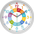XFM Colorful Kids Wall Clocks Battery Operated 10 inch Silent Non Ticking Funny by XFMWallClock