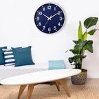 HZDHCLH Navy Blue Wall Clocks Battery Operated, 12 inch Silent Non Ticking - Image 5