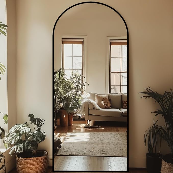 Full Length Mirror, Tall Body Floor Wall Hanging by Unknown