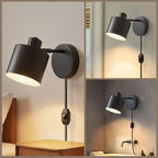 LIGHTESS Plug in Wall Sconces Set of 2 - Image 7