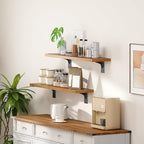 HOOBRO Floating Shelves for Wall, 23.6" Wall Mounted Shelves Set of 2, Hanging - Image 7