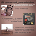 23" inch Noiseless Silent Non-Ticking Gears Not Moving Wall Clock - Image 4