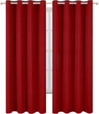 LEMOMO Red Thermal Blackout Curtains/52 x 108 Inch/Set of 2 Panels Room - Image 2