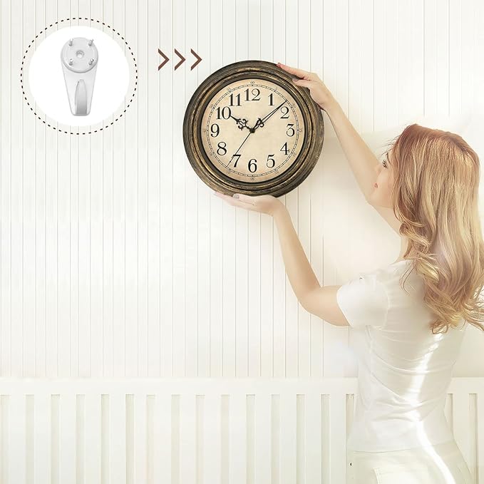 Plumeet Extra Large Retro Wall Clock - Image 5