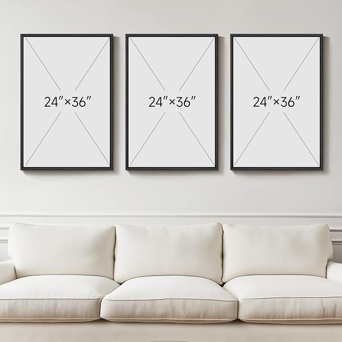 Large Framed Modern Abstract Wall Art - Image 5