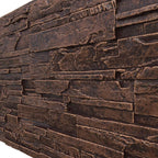 EverStone Cascade Faux Stone Panel, 48 5/8"W x 24 3/4"H x 1 1/4"D, Sequoia - Image 7