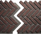 EverStone Herringbone Faux Brick Panel, 46 1/2"W x 25 1/4"H x 1"D, Stratus Color - Image 8