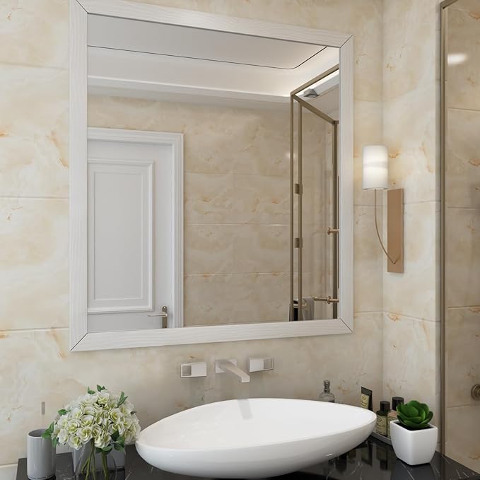 LACHEERY 50ft x 3in Silver White Wood Wallpaper Border Peel and Stick Wall - Image 3