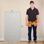 24” x 48” Faux Stone 3D Wall Panels, Clay Manufactured Raised Textured Paneling - Image 8
