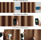 MIULEE Back Tab Blackout Curtains 84 Inch Length 2 Panels Set - Image 5