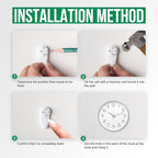 Wall Clock Modern Simple Quartz Decorative Clock Non-Ticking Silent Battery - Image 9