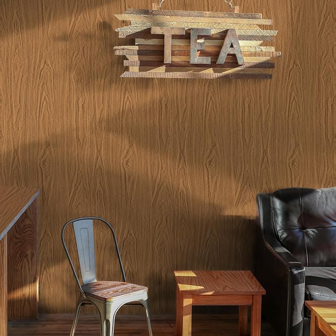 Brown Wood Contact Paper for Cabinets Countertops Funiture Wood Grain Peel and - Image 5