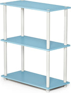 Furinno TURN-N-TUBE Storage Shelves, 3-Tier Book Shelf, Corner Shelf, Toolless by Furinno-FitsYourSpaceFitsYourBudget