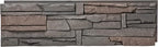 GenStone Faux Stacked Stone Panel 41" x 11.25" in Coffee Color by GenStone