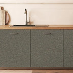 SHUFA Blended Brown Cotton-Like Textured Grasscloth Wallpaper Matte Thick Real - Image 5