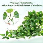 Waipfaru Fake Hanging Plants, Faux Ivy Pothos Vines Greenery - Image 4