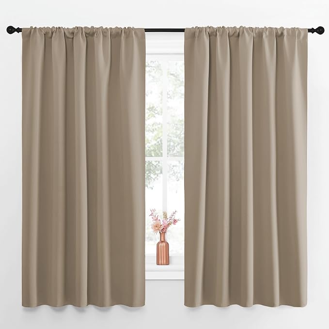 NICETOWN Blackout Curtains for Living Curtains, 52 by 63 Inch, Window Treatment by NICETOWN