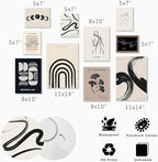 KBKBART Minimalist Boho Wall Art Prints, Eclectic Home Decor - Image 5