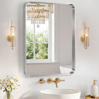 NEWBULIG 24X30 Inch Bathroom Mirror by NEWBULIG