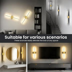 Battery Operated Wall Sconces Set of Two, 10000mAh Rechargeable Wall Lights - Image 8