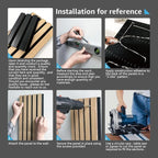 Art3d 4 Pack 47.2 x 23.6in. Wood Slat Acoustic Panels - Image 8