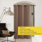 NICETOWN Sound Reducing Room Divider Curtain Screen Partition, Function Thermal - Image 3
