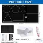 100% Blackout Blinds Magnetic Window Cover 57x40Inch, No Drill PortableCuttable - Image 2