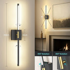 Battery Operated Wall Sconces Set of Two, 10000mAh Rechargeable Wall Lights - Image 4