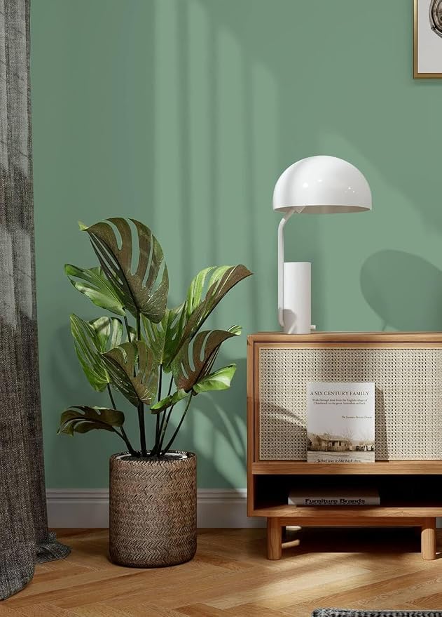 Dimoon 118''x17.7'' Green Peel and Stick Wallpaper Contact Paper Modern Self - Image 9