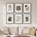 Framed Neutral Abstract Wall Art by Cuspin