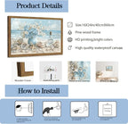 Framed Beach Canvas Wall Art, Ocean - Image 6