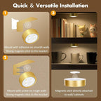 3Pcs Battery Operated Picture Light, Magnetic Led Painting Light - Image 8