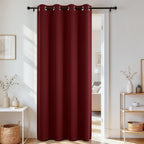 Joydeco Blackout Door Curtain for Doorway Privacy 78 Inches Long, Grommet by JOYDECO