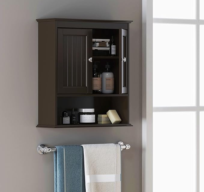Spirich Bathroom Cabinet Wall Mounted, Wood Hanging Cabinets - Image 2