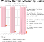 XiDi Pink Curtains for Bedroom Decor, Baby Pink Kids Blackout Curtains for - Image 7