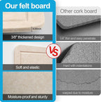 Large Felt Bulletin Board for Wall, Soft Felt Cork Board for Office, Home - Image 4