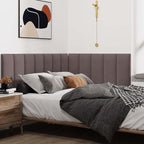 IFNOW Wall Mounted Upholstered Headboard Queen, 3D Peel and Stick Soundproof - Image 2