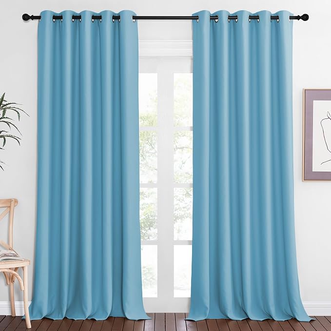 NICETOWN Sliding Door Window Treatment Blackout Patio Door Curtain Panels by NICETOWN