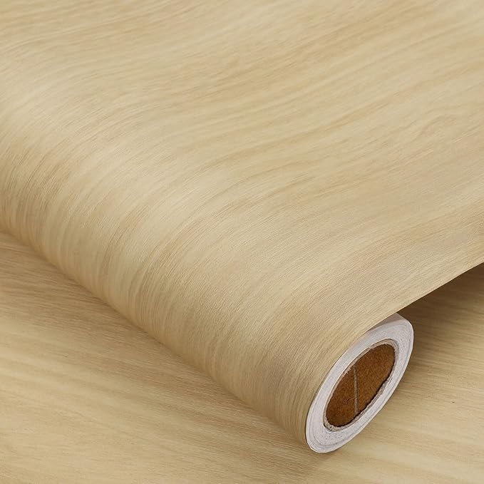 Heroad Peel and Stick Wallpaper Wood Contact Paper Maple Wood Grain Contact by HeroadBrand
