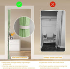 AJAZZ 100% Blackout Magnetic Door Curtain Accordion Door Accordion Doors - Image 7