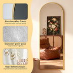 Simple Deluxe Arched Full Length Mirror, - Image 4