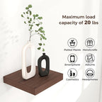 Square Floating Shelves for Wall 8"W x 8"D x 1.2"H, Small Engineered Wood Wall - Image 4