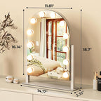 ZL ZELing Vanity Mirror with Lights Makeup Mirror with Lights 12 Dimmable Bulbs - Image 3