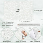 Theper Green Wallpaper 17.3"×787" Modern Striped Wall Paper Peel and Stick - Image 3