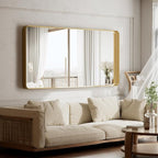 VooBang Bathroom Mirror 30x56 inch, Golg Gorgeous Deep Frame Wall Mirror - Image 6